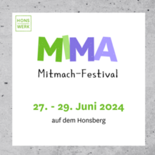 Mitmach-Festival: 27.-29. Juni 2024 auf dem Honsberg