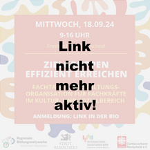 Einladung Fachtag "Zielgruppen effizient erreichen" - 18.09.2024