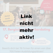 17. Bergisches Bewerberdating am 20.03.2025