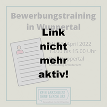 Bewerbungstraining in Wuppertal
