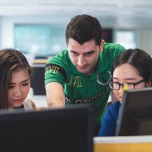 Gemeinsame Arbeit am PC