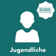 Button Jugendliche mit KAoA-Badget