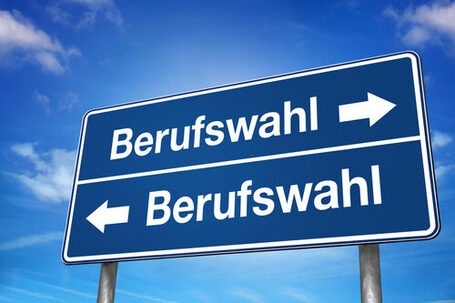 Berufswahl Schild