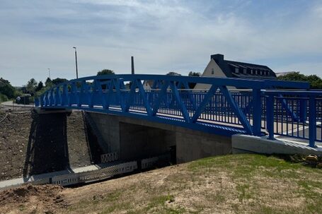 Balkantrasse über die neue Geh- und Radwegebrücke Wülfingstraße